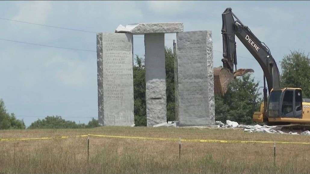 Humanity Celebrates: The Georgia Guidestones Are No More | Special Report 3 Georgia Guidestones Demolished 01